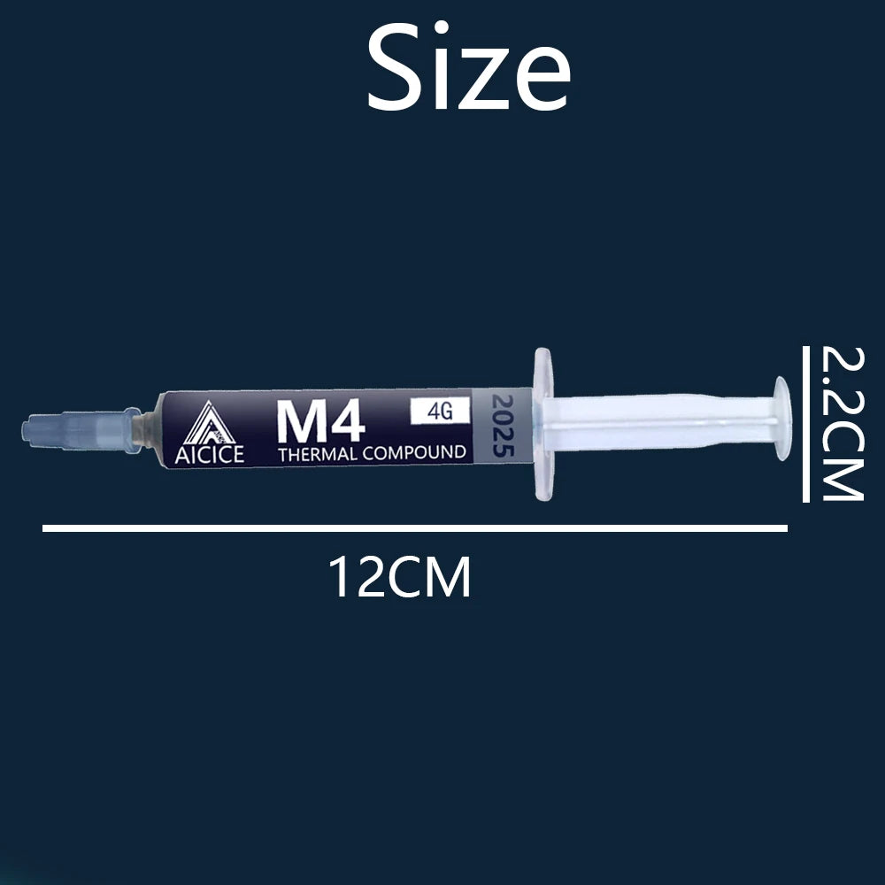 M4 Thermal Paste Processor 4g 11.8W/M-k For CPU GPU Printer HeatSink Cooling Cooler Thermal Grease Compound Silicone