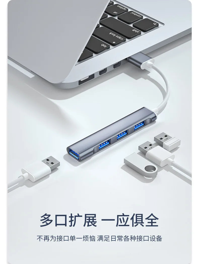 USB C HUB 3.0 Type C Extender 4 Port Splitter Adapter OTG Docking Station