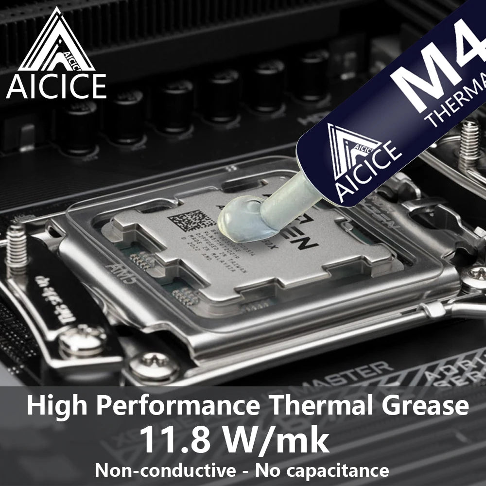 M4 Thermal Paste Processor 4g 11.8W/M-k For CPU GPU Printer HeatSink Cooling Cooler Thermal Grease Compound Silicone