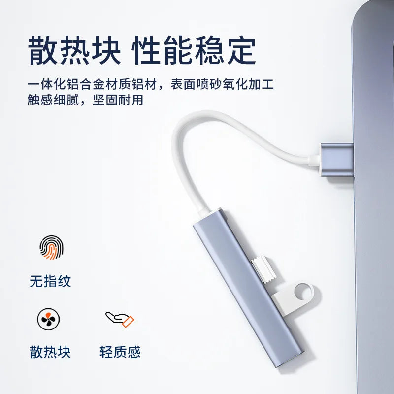 USB C HUB 3.0 Type C Extender 4 Port Splitter Adapter OTG Docking Station