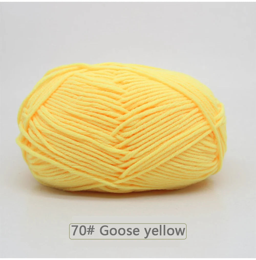 50g Soft Wool Milk Cotton Yarn Crochet Anti-Pilling Hand Knitting Thread For Cardigan Scarf Hat Baby Sweater Doll Supplies