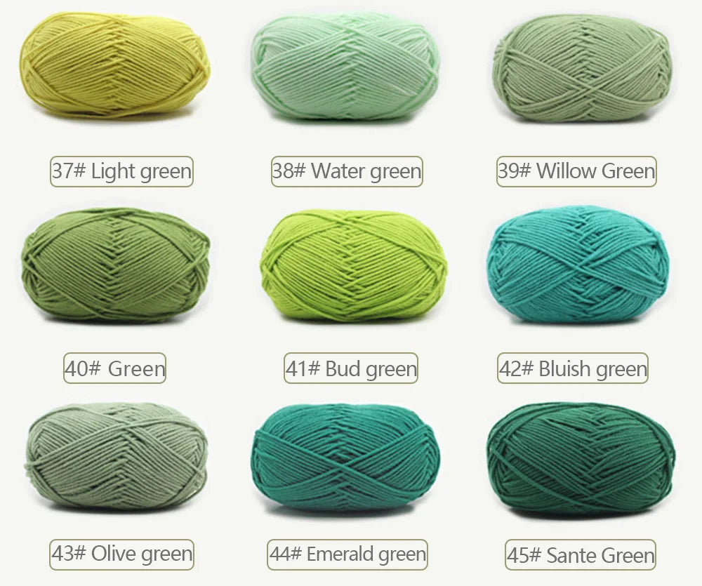 50g Soft Wool Milk Cotton Yarn Crochet Anti-Pilling Hand Knitting Thread For Cardigan Scarf Hat Baby Sweater Doll Supplies