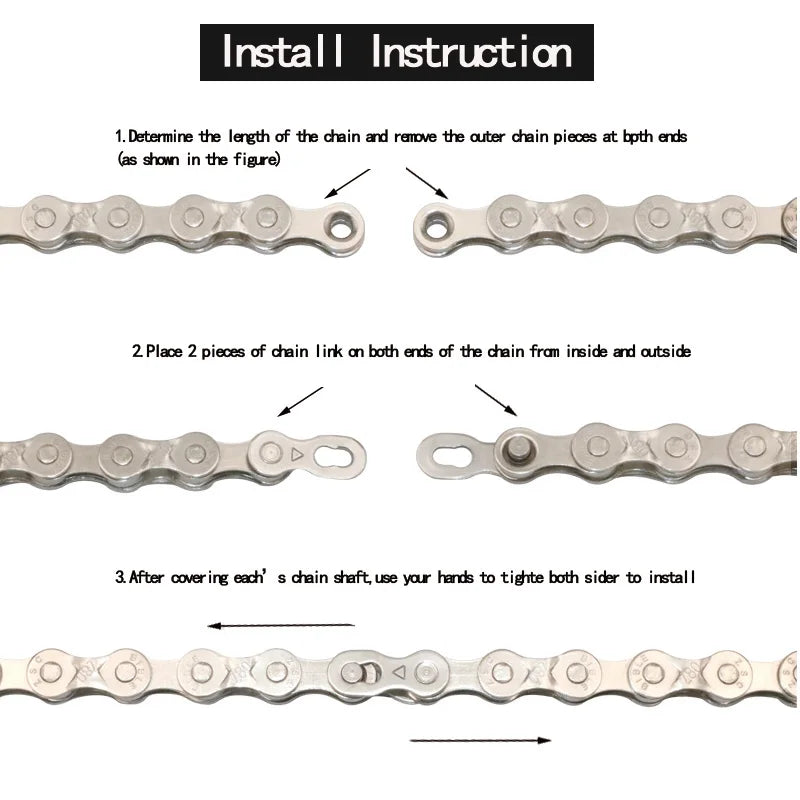 5 Pair Bicycle Chain Link Connector Joints Magic Buttons Cycling Speed Quick Master Links For Mountain Bike 6/7/8/9/10/11/12 S