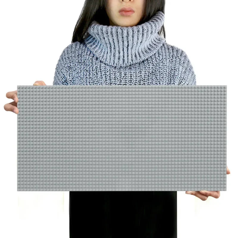 32*64 Holes Classic Building Blocks Base Board, DIY Assembled Building Blocks Wall Compatible With Brand Gift Toys