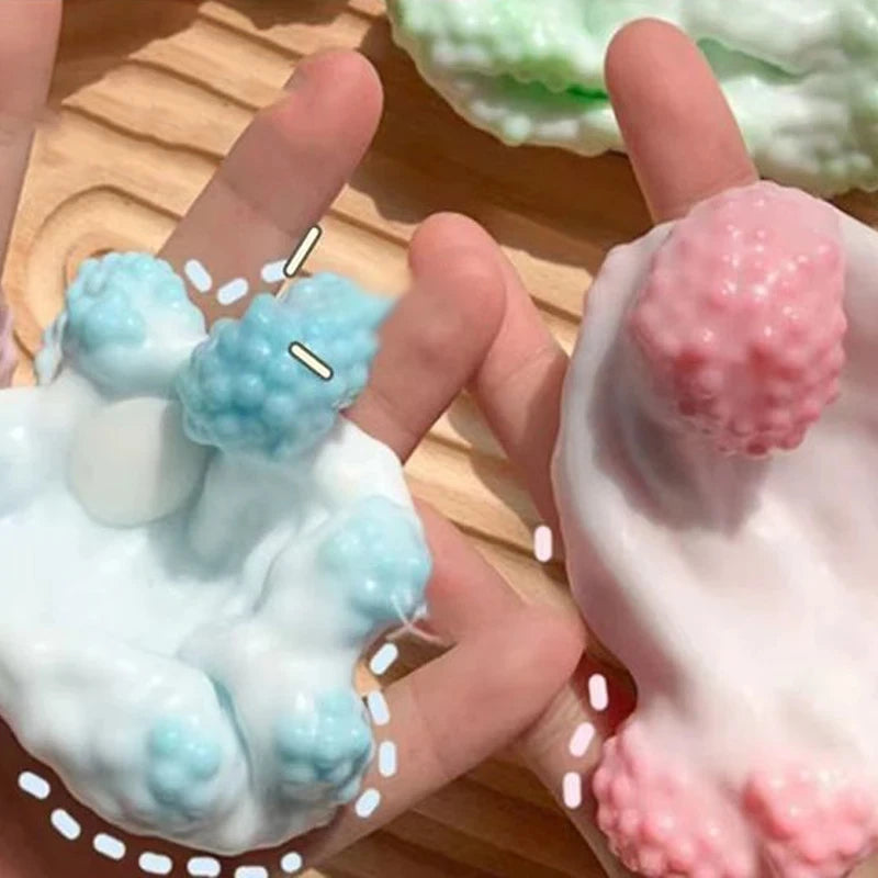 Handmade Sticky Squishy Ball Ice Skin Ultra Thin Super Soft Stress Relief Table Toy For Kids Teens Stress Relax Entertainment