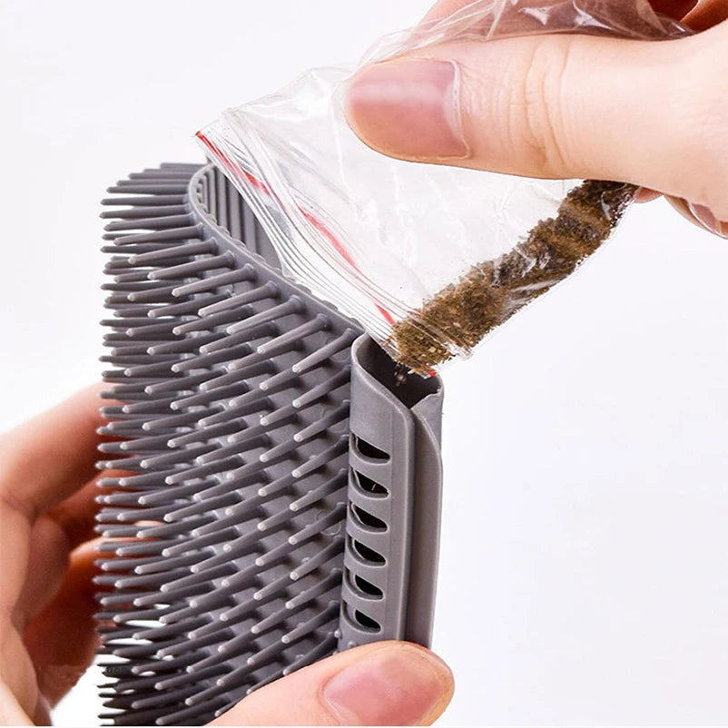 New pet Cat Corner Scrubber Massager Cat Scratching Scratching Scratcher Cat Brush Comb Massage Corner Brush Pet Supplies