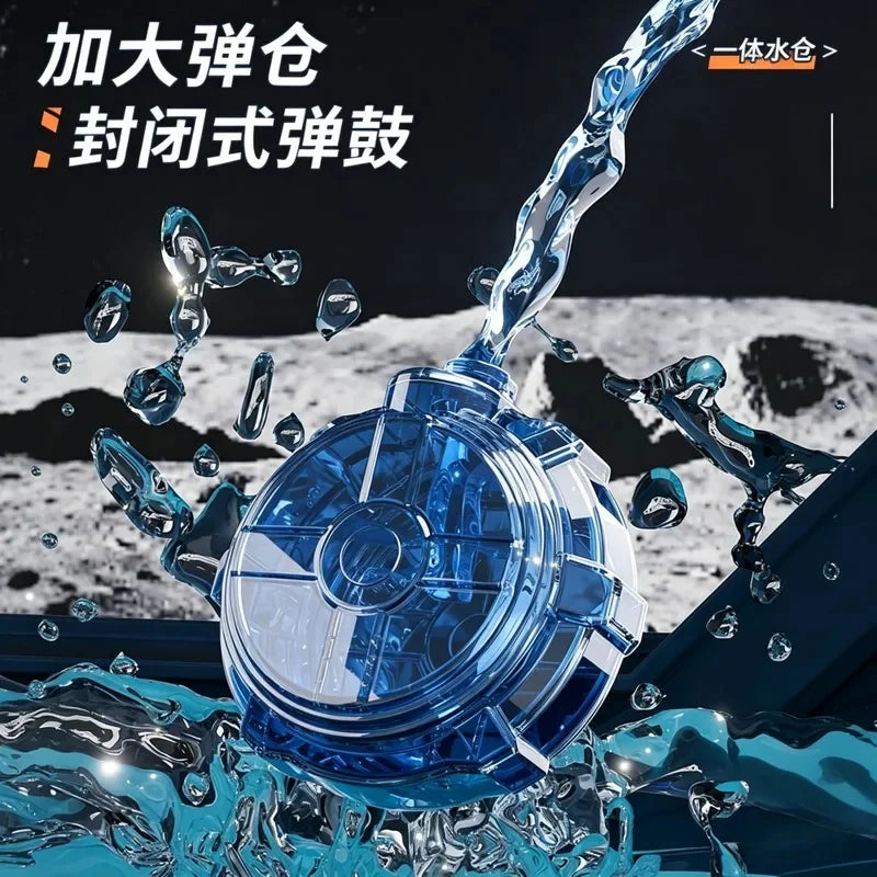 emote Control Electric Water Gun, Flame Muzzle Automatic Spray Water Blaster, Summer Swimming Pool Outdoor Water Toy forBoysGift