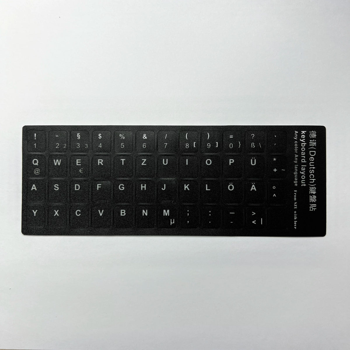 English Spanish Italian Korean French Deutsch Keyboard Stickers Frosted PVC Language Keyboard Sticker For Laptop Desktop PC