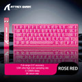 ATTACK SHARK X68HE Keyboard, PBT Double-Shot, RGB, 0.01mm, Baiyu Magnetic Switches,