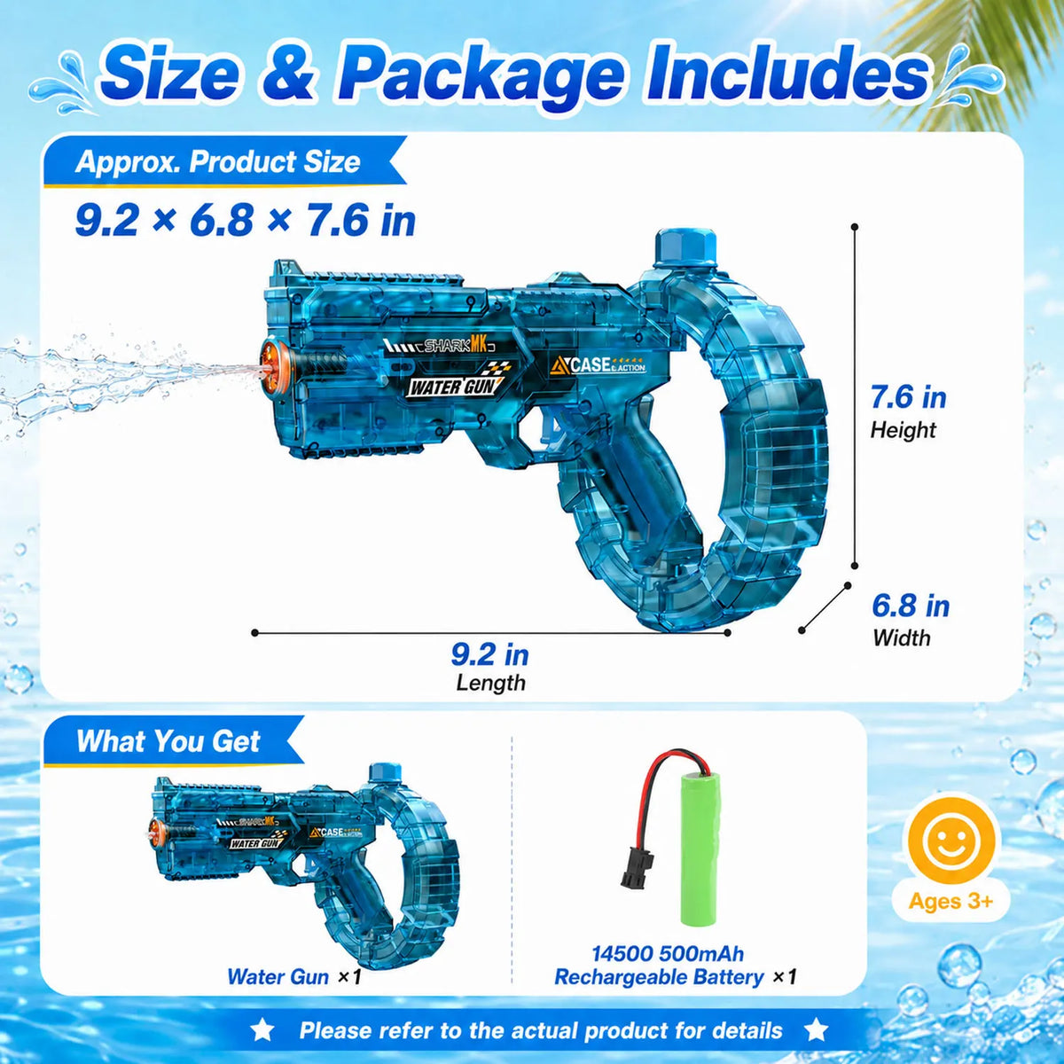 Electric Water Guns For Adults Powerful Squirt Automatic Water Suction Water Blasters Summer Outdoor Beach Toy For Boys Kid Gift