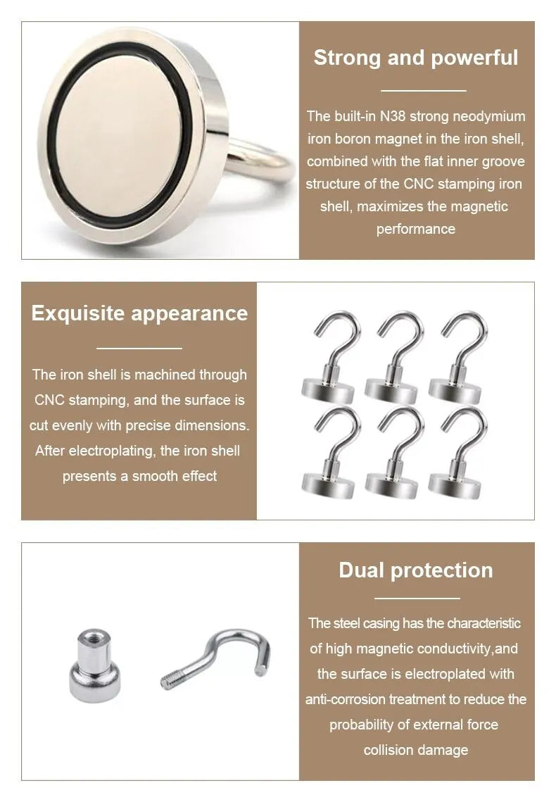 10PCS Strong Magnet Hooks Multi-Purpose Storage Hooks Home Kitchen Bar Storage Hooks Key Storage Hooks Bathroom Hangers