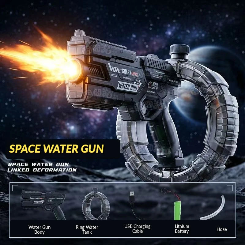 Electric Water Guns For Adults Powerful Squirt Automatic Water Suction Water Blasters Summer Outdoor Beach Toy For Boys Kid Gift