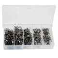 50pcs/Box Fishing Connector Swivels Interlock Pin Snap 4# 6# 8# 10# 12# Rolling Swivel Beads for Fishhook Lure Fishing Accessory