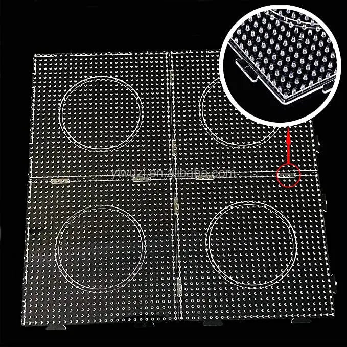 Clearance_2.6mm/5mm Perler Beads Square Pegboard 3D Puzzle Juguetes For Hama Bead Educational Toys for Children Jigsaw Puzzle Br