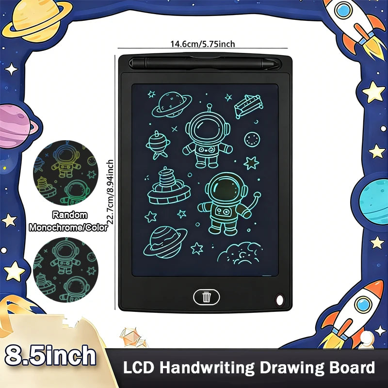 8.5'' LCD Writing Tablet Drawing Board Kids Graffiti Sketchpad Toys Handwriting Blackboard D Counting Learning Toys Birthday Gif