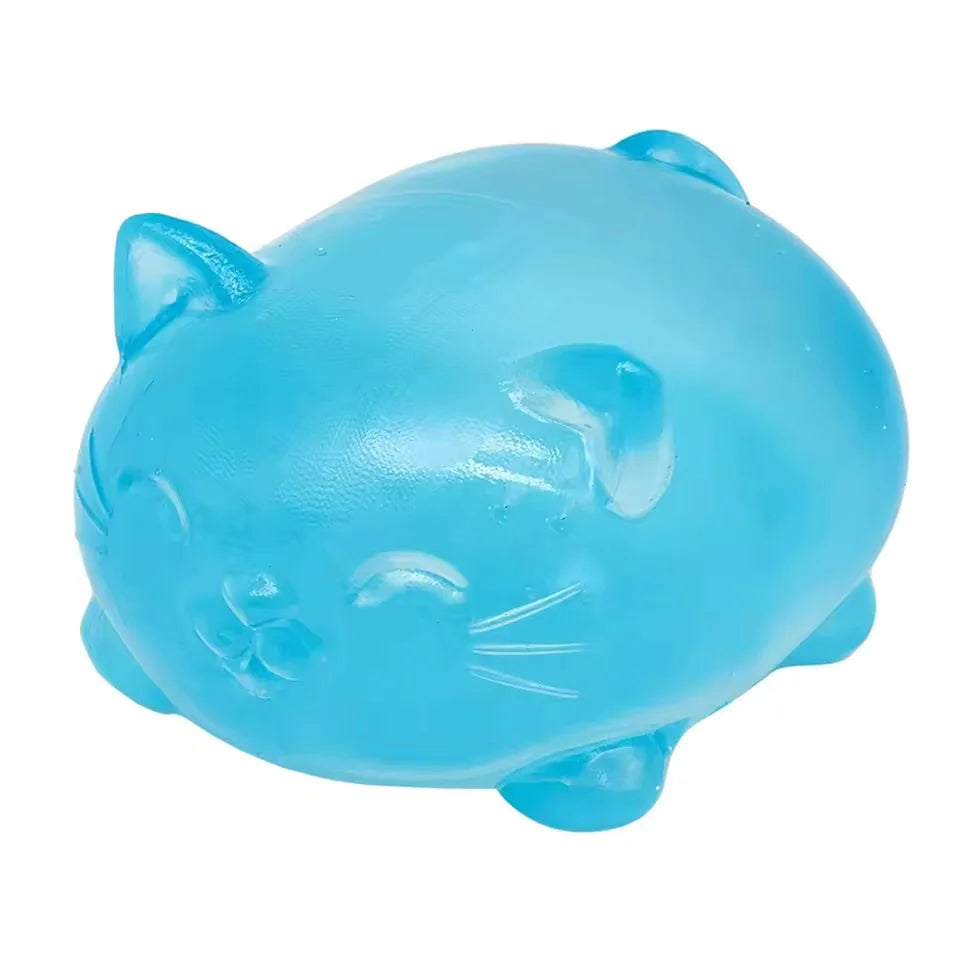 1Pc Mini Cute Cat Maltose Decompression Toy Non Stick Odorless Non-toxic Fun Toy Pressure Relief Tool For Adults and Students