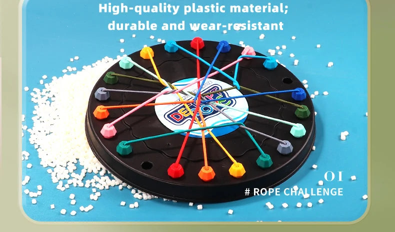 2025 New Rope Breaking Battle Challenge Puzzle Toy Knot Toy Children's Rope Decoding Game Logic Training