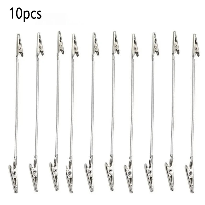 1/3/6/10pcs Double Headed Metal Clip Mosquito-repellent Incense Clips Bendable Universal Crocodile Clip Extended Hose