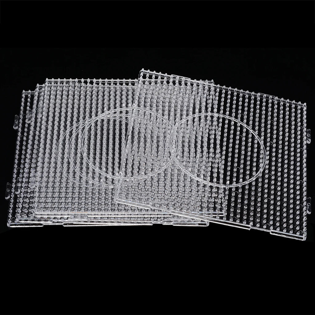 Clearance_2.6mm/5mm Perler Beads Square Pegboard 3D Puzzle Juguetes For Hama Bead Educational Toys for Children Jigsaw Puzzle Br