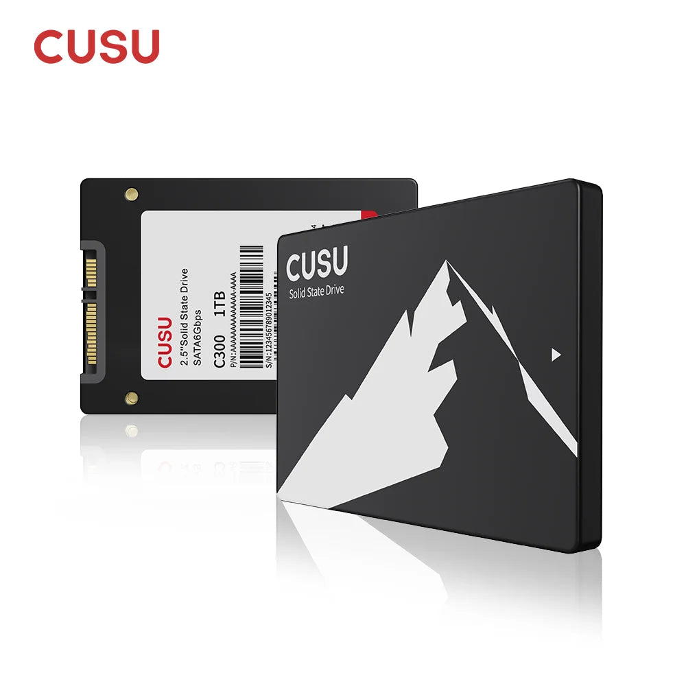 CUSU SSD 1TB 512GB 256GB 128GB SATA3 Hard Drive 2TB SSD SATA Solid State Disk for Laptop Desktop