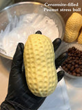 Crunchy Peanut Stress Ball Food-Shaped Squeeze Ball Squishy Toys ASMR Sensory Anti Stress Fidget Toys for Adults Recess Desk Toy