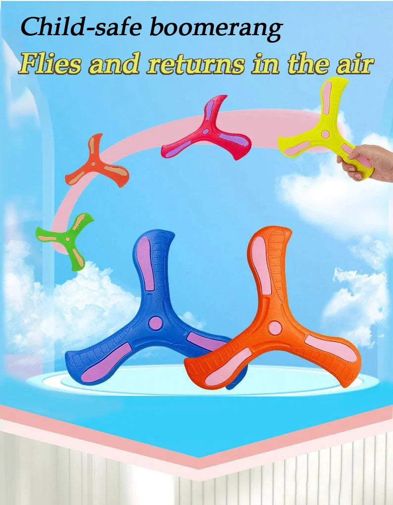 Children Holiday Outdoor Parent-Child Interactive Games Stress Relief Sports Toy Shamrock Boomerang Holiday Gift