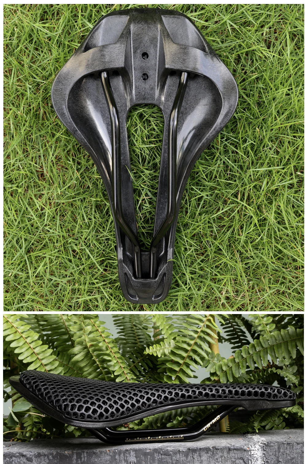 RYET 3D Printed Bike Saddle Ultralight Carbon Fiber Hollow Comfortable Breathable MTB Gravel Road Bicycle Cycling Seating Parts