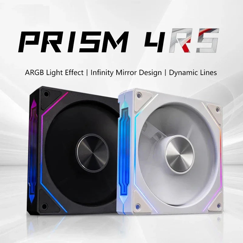 PRISM 4 RS Computer Case Fan 12cm ARGB 4 Pin Quiet Cooling Fan 12V Large Air Volume 800-1600RPM
