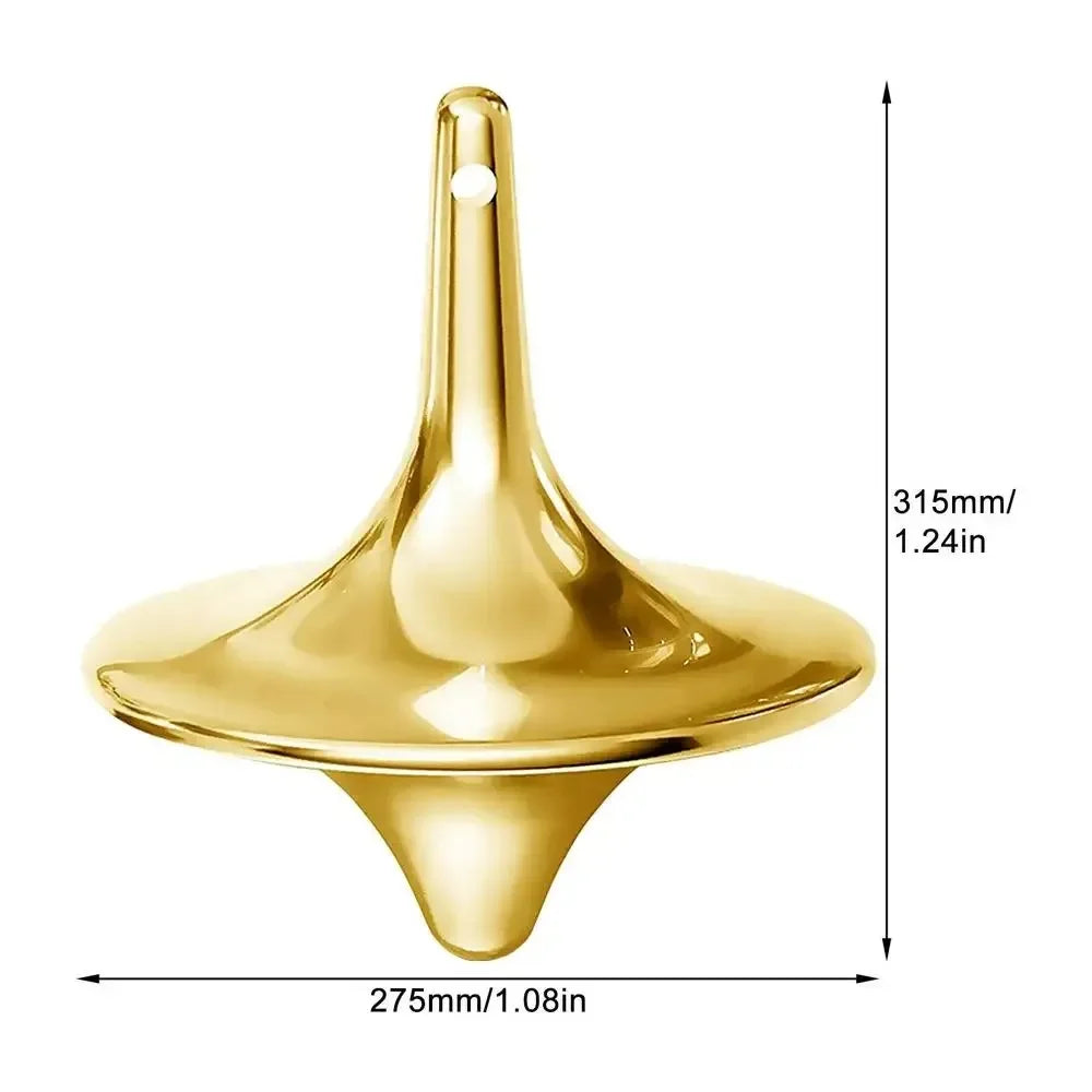 Mini Gyroscope Inception Metal Brass Rotating Gyroscope Decompression Gyroscope Creative Desktop Adult Mini Manual Rotator