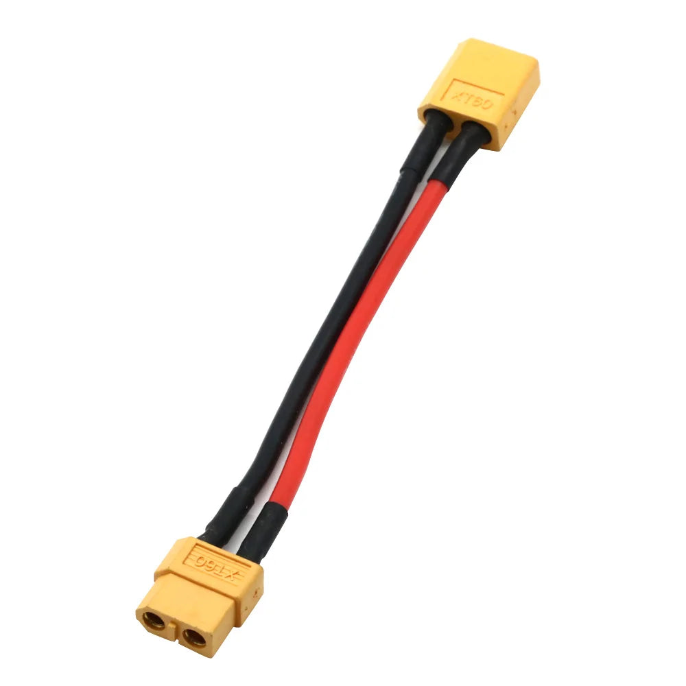 XT60 Parallel Battery Connector Male/Female Cable Dual Extension Y Splitter/ 3-Way 14AWG Silicone Wire for RC Battery Motor