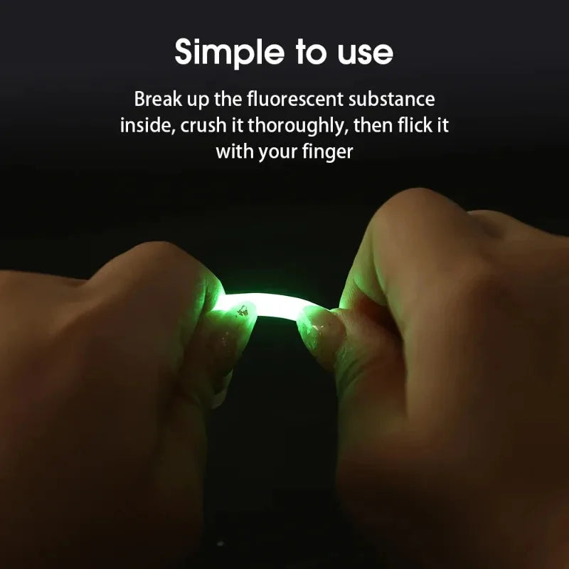 BRAVMACK 50/100pcs Outdoor Fishing Fluorescent Rod Firefly Fluorescent Rod Light Fishing Floating Rod Light Dark Luminous Rod