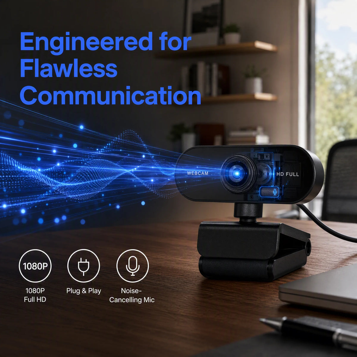 Camera 1080P HD Computer HD USB Camera Built In Microphone USB Network Camera Web Camera For Work With Microphone Tripod