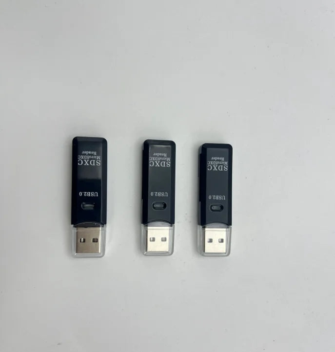 Card Reader Writer USB Flash Drive Adapter 2-in-1 Multi-Functional USB 2.0 Micro SD TF Memory Card for PC Laptops