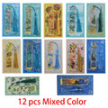 1-6-12 Pcs Creative Metal Book Mark Vintage Oil Painting Bookmark Office School Supplies Funny Gift Stationery Items