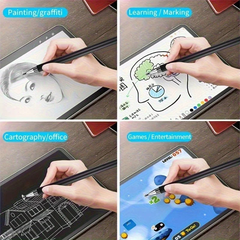 2 in 1 Universal Stylus Pen for Touch Screen Compatible with Capacitive Touch Screens for iPhone iPad Android Stylus Capacitive