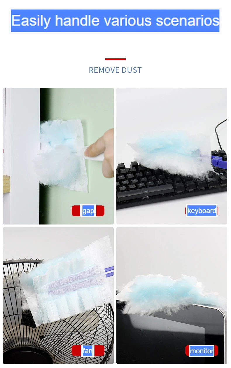 10 Count Disposable Duster Refills Compatible with Swiffer Duster