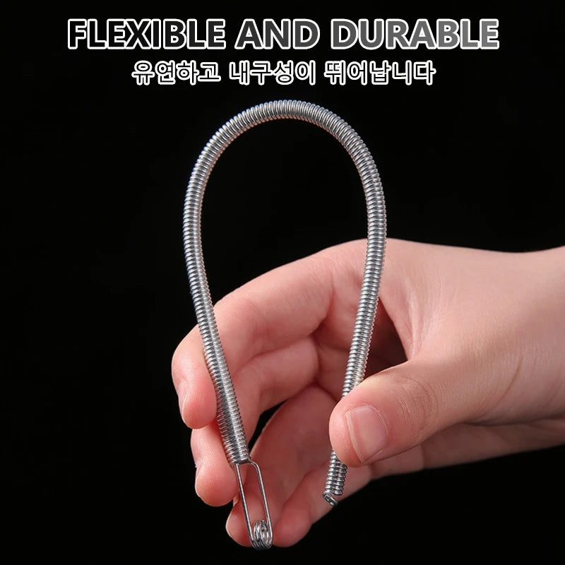 Bendable Spring Drawstring Threader, Flexible Metal Elastic Band Rope Threading Tool, for Sweatpants Hoodies, Sewing Accessories