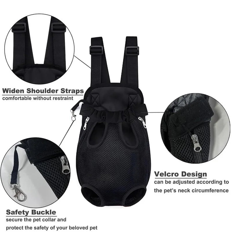 🐾 Mochila Transportadora Portátil para Perros y Gatos