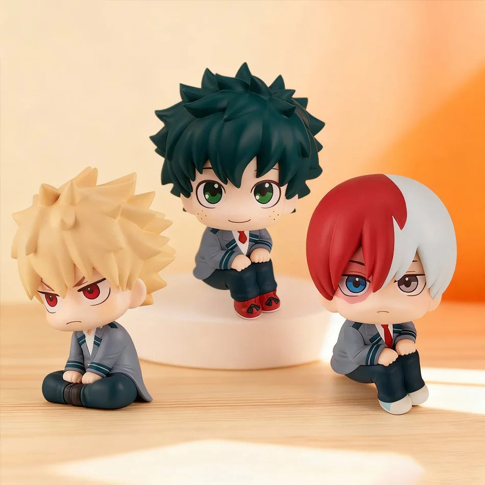 New My Hero Academia (MHA): Tomura Shigaraki / Izuku Midoriya / Katsuki Bakugo Cute Chibi PVC Figurine | Collectible Toy Model