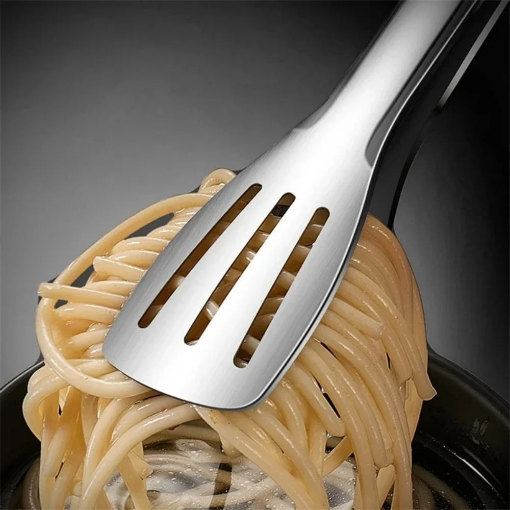 Kitchen Gadgets New Stainless Steel Food Tongs BBQ Meat Salad Bread Clip Barbecue Grill Buffet Clamp Non-slip Tong Cooking Tools