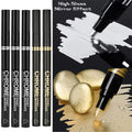 1/3/5/12pcs Chrome Mirror Marker Pen Set Waterproof Ink DIY Reflective Paint Pen Gold Silver Marker Model Painting Art Marker