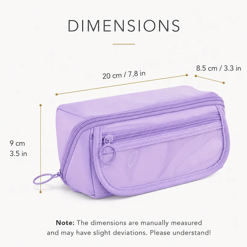 Back to School Gift Pencil Case - Large Capacity Multi-Compartment Organizer for Desk, Office & Home, Cute Stationery Storage