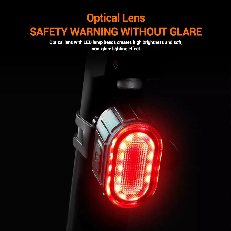 Rechargeable Bicycle Lights Bike Safety Warning Lamp Outdoor Waterproof Cycling Flashlight For Mountain And Road Bikes