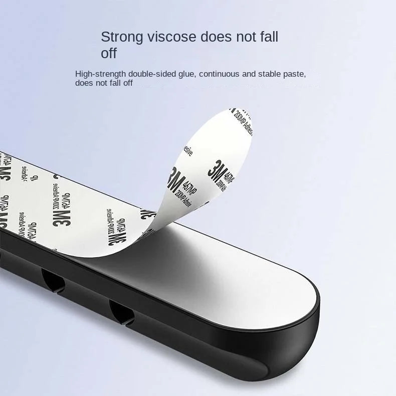 Self-Adhesive Power Cord Manager Fixed Chuck Plug Mouse Cable Headset Winder Mobile Phone Data Cable Card Silicone Desktop