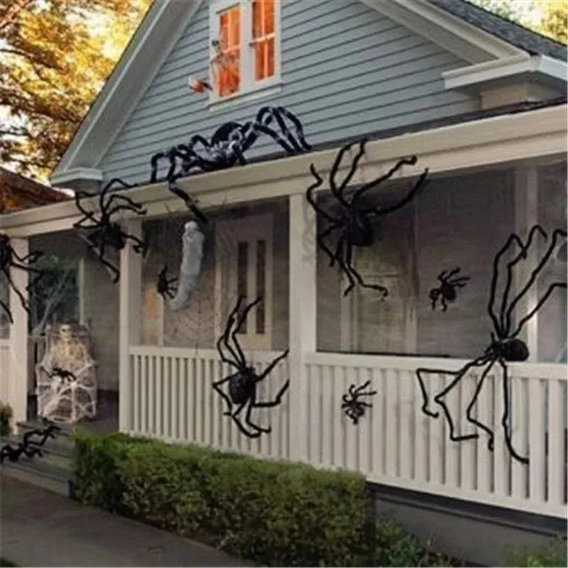 🎃🕷️ Araña Gigante de Halloween – Decoración Terrorífica para Interior y Exterior 👻🕸️