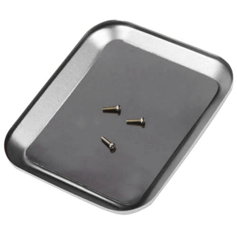 RC Model Repair Magnetic Screw Tray, Aluminum Alloy Weak Magnet Parts Holder for Airplane, Car, Boat and Crawler Models