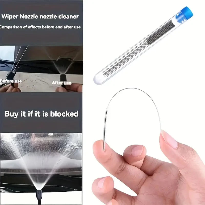 3D Printer Nozzle Cleaning Kit 0.2/0.25/0.3/0.35/0.4mm Stainless Steel Nozzle Cleaning Needles Cleaner For Car Wiper Gas Stoves