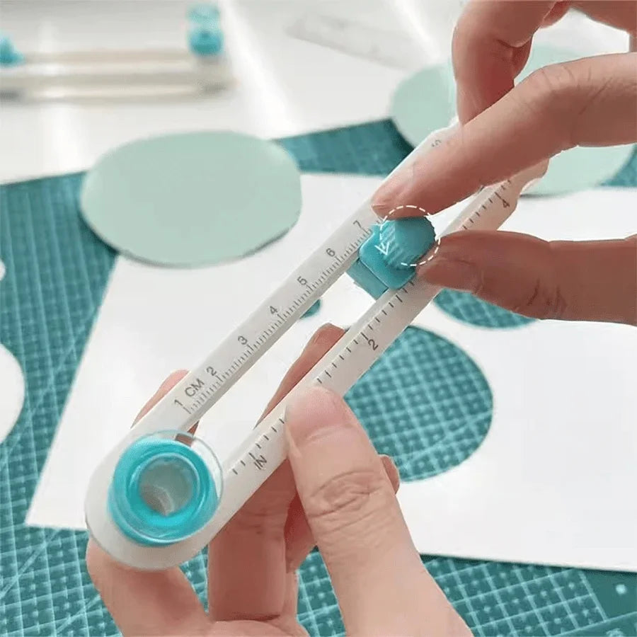 360° Adjustable  Circle Cutter - Precision Scrapbooking Tool for Perfect Circular Paper Cuts - Ideal for Craft Enthusiasts