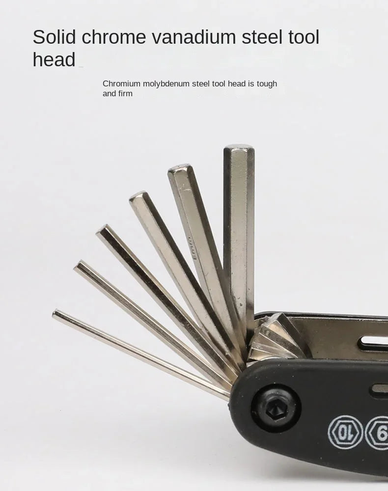 Bicycle Multi-functional Repair Tool 16 in 1 Bike Multi Repair Tools Kit Hex Spoke Wrench Screwdriver for Road Bike Accessories