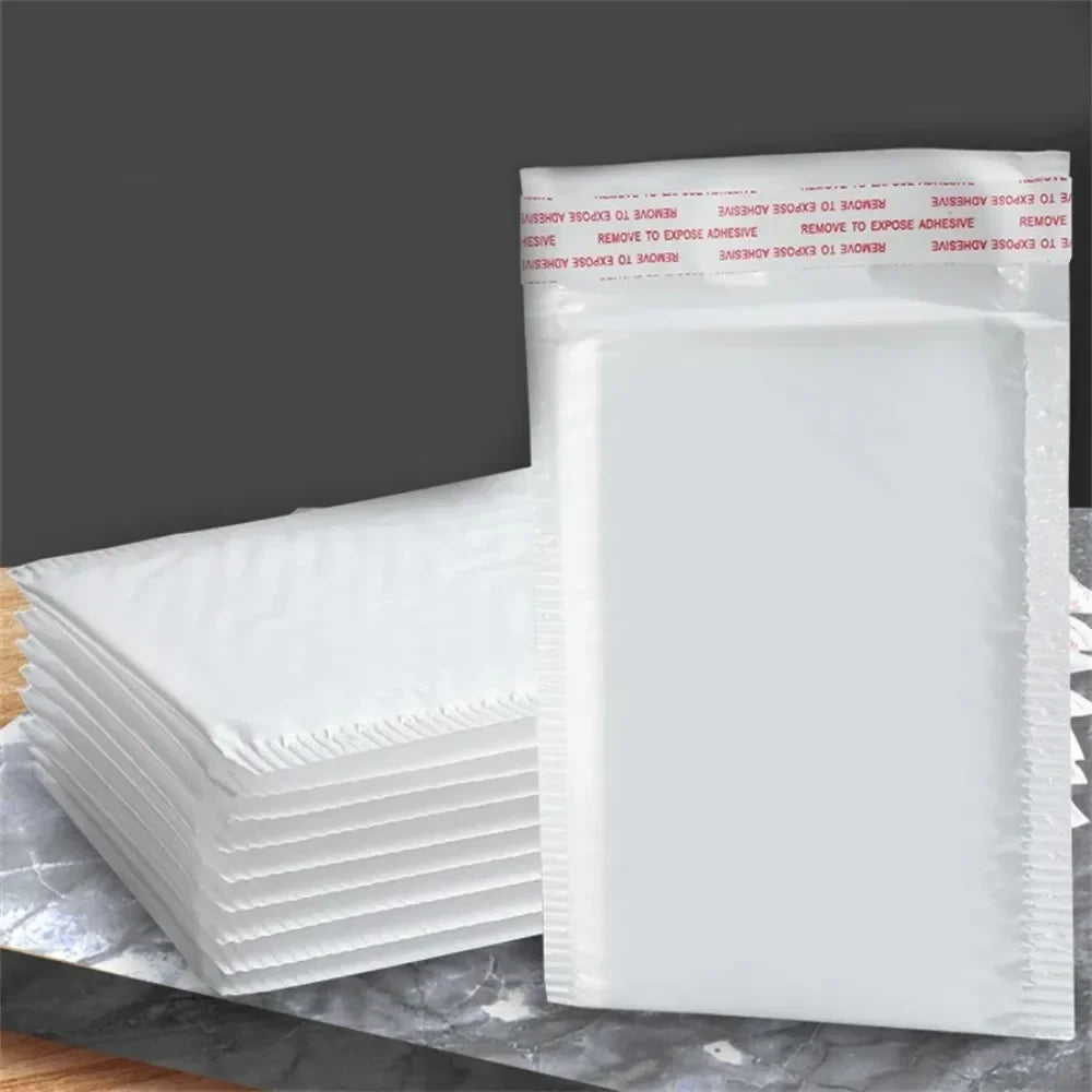 Pearlescent Film Waterproof Bubble Bag Packaging Express Bag White Foam Self Seal Pack Bag ShippingbagThickened Envelope